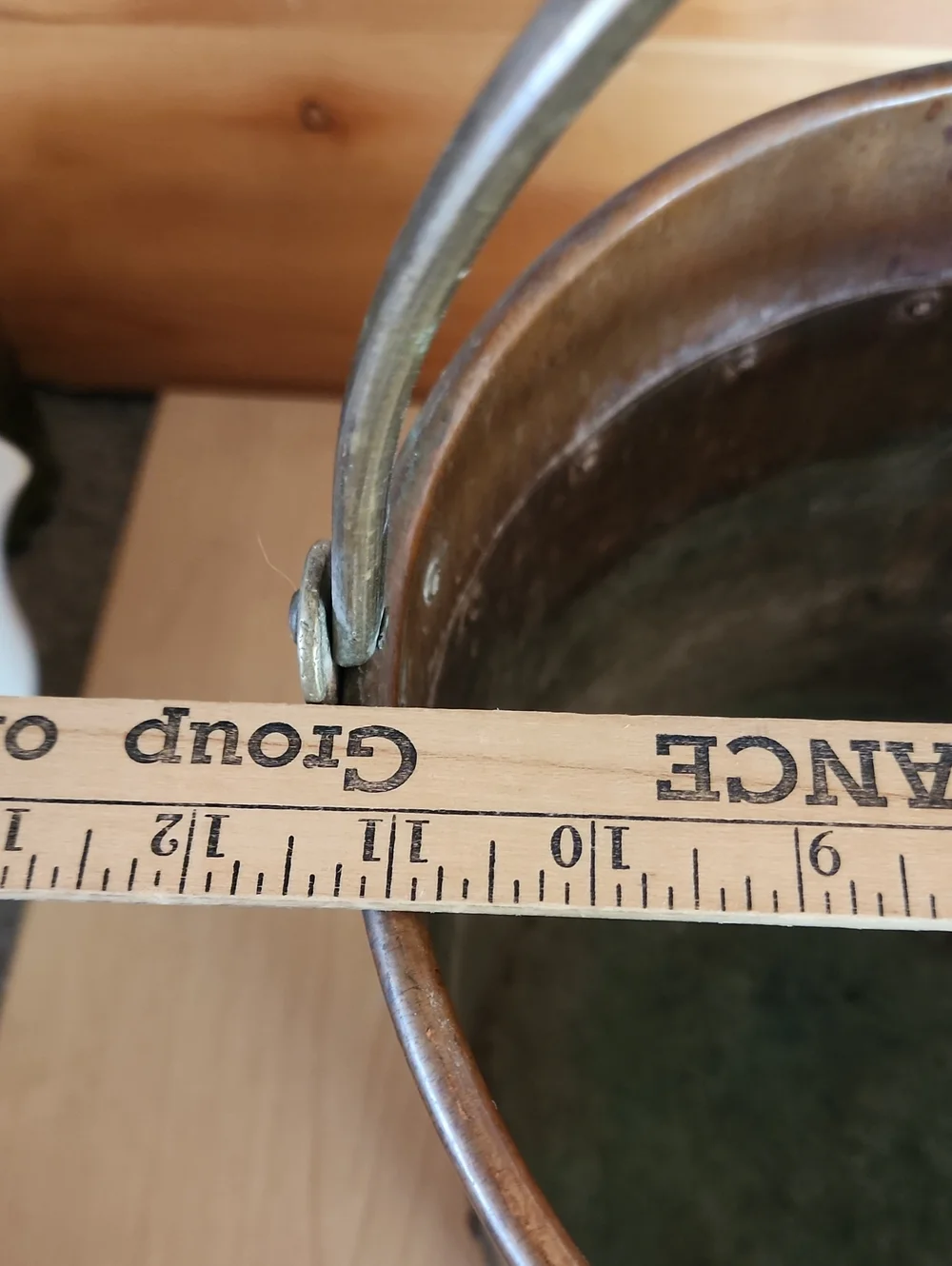Antigue English Copper & Brass Jardiniere Bucket.